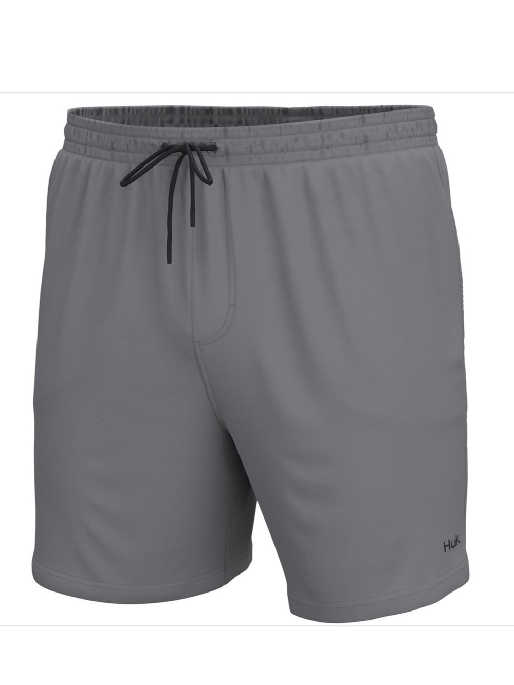 Huk Pursuit Volley Shorts Gray Mens XL Mesh Lining Elastic Waist Active Swim